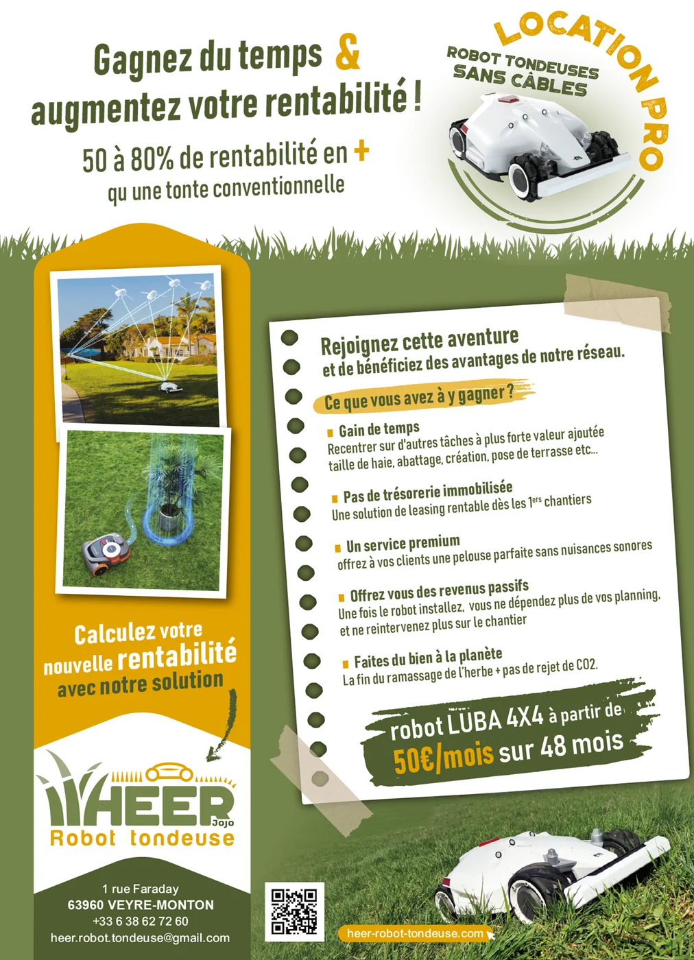 HEER Robot tondeuse — Flyer commercial