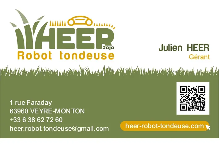Carte de visite HEER — verso