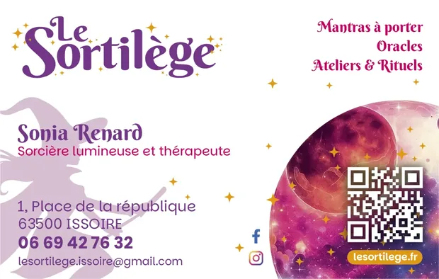 Support de communication créé par Booster Media pour Le Sortilège