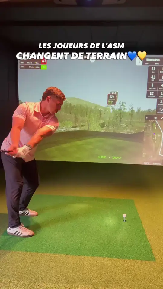 Reel Golf@Box Indoor Issoire avec des joueurs de l'ASM
